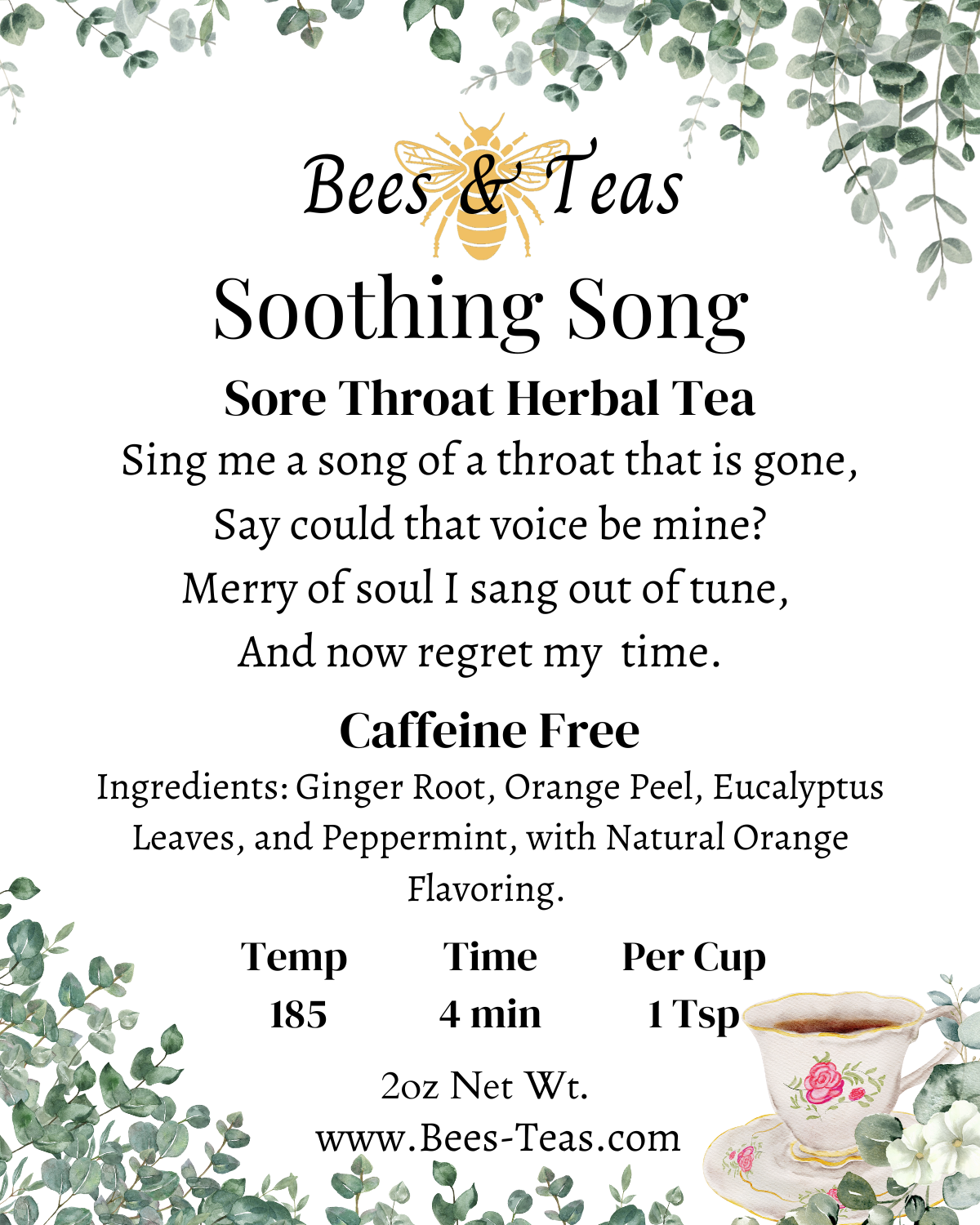 Soothing Song - Sore Throat Soother