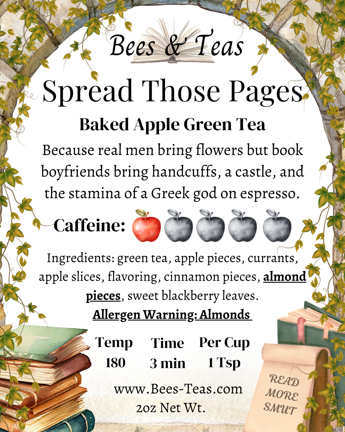 Spread Those Pages - Baked Apple Green Tea