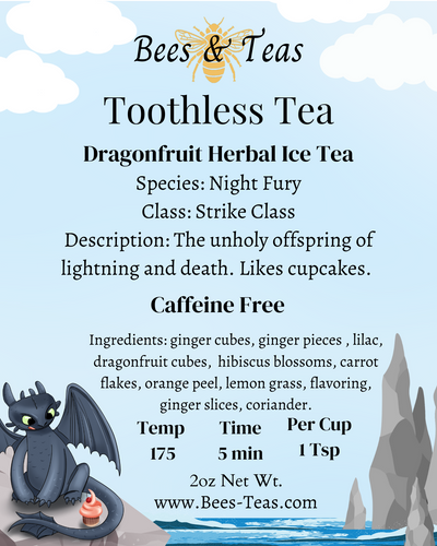 Toothless - Dragonfruit Herbal Tea